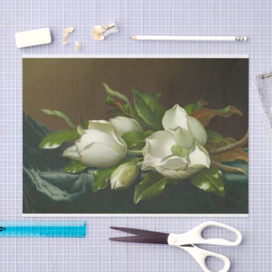 Heade Magnolias Floral Painting Tissuepapier (Craft)