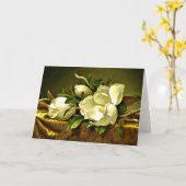 Heade - Magnolias op Gold Velvet Cloth Kaart (Gele Bloem)