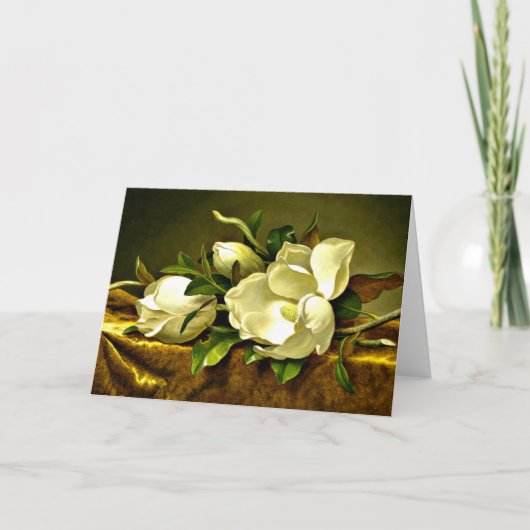 Heade - Magnolias op Gold Velvet Cloth Kaart (Voorkant)