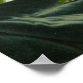 Heade - Magnolias op lichte, blauwe vetstof Poster (Hoek)