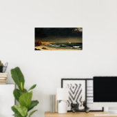 Heade - Naderende Storm, Strand Bij Newport Poster (Thuiskantoor)
