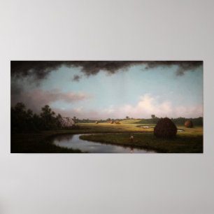 Heade - Newburyport-moerassen Naderende storm Poster