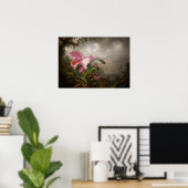 Heade - Orchidee En Kolibrie Poster (Thuiskantoor)