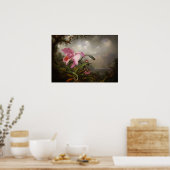 Heade - Orchidee En Kolibrie Poster (Keuken)
