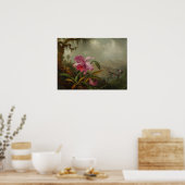 Heade - Orchideeën En Kolibries 1875 Poster (Keuken)