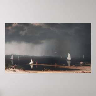 Heade - storm op de baai van Narragansett Poster