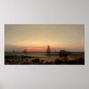 Heade - zeilen bij de kust van 1869 poster