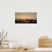 Heade - Zeilen voor de kust 1869 Poster (Keuken)