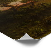 Heade - Zonnetijd op de moerassen 1867 Poster (Hoek)