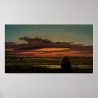 Heade - Zonsondergang Over De Moerassen 1890