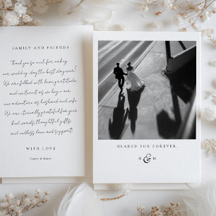 "Headed for Forever" Foto - Dankjewel Kaart
