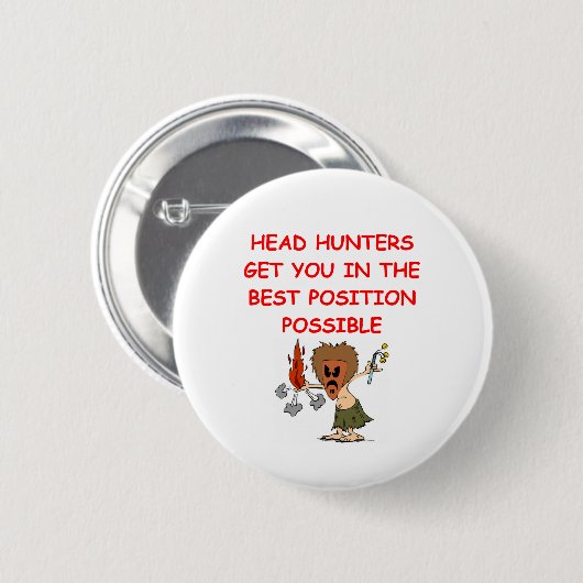 HEADHUNTER.png Ronde Button 5,7 Cm (Voorkant /achterkant)