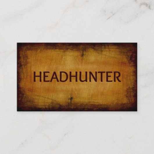 Headhunter-Visitekaartje Visitekaartje (Voorkant)