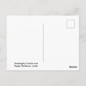 Headingley Cricket & Rugby Stadiums, Leeds Briefkaart (Achterkant)