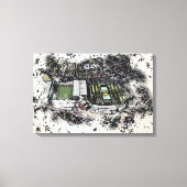 Headingley Cricket & Rugby Stadiums, Leeds Canvas Afdruk (Voorkant)