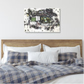 Headingley Cricket & Rugby Stadiums, Leeds Canvas Afdruk (Insitu (Slaapkamer))