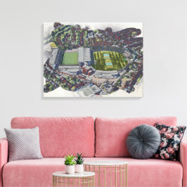 Headingley Cricket & Rugby Stadiums, Leeds Canvas Afdruk