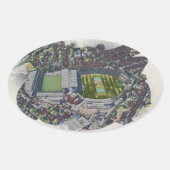 Headingley Cricket & Rugby Stadiums, Leeds Ovale Sticker (Voorkant)