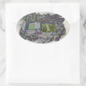 Headingley Cricket & Rugby Stadiums, Leeds Ovale Sticker (Tas)