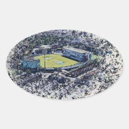 Headingley Stadium, Leeds Ovale Sticker