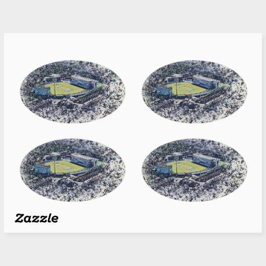 Headingley Stadium, Leeds Ovale Sticker (Vel)