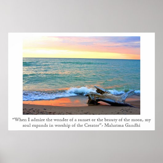 Headlands Sunset Poster (Voorkant)