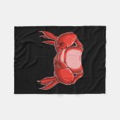 Headless Crab Kostuum Grappig Gevist Krab Lovers H Fleece Deken (Voorkant (Horizontaal))