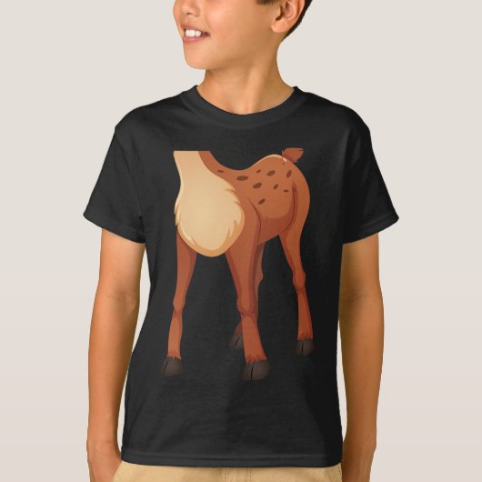 Headless herten luie DIY Halloween kostuum leuk an T-shirt (Voorkant)