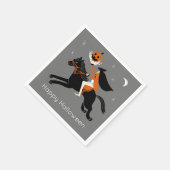 Headless Horseman blij met Halloween Servet (Hoek)
