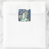 HEADLESS HORSEMAN GOTHIC WITCH, UNICORN, OWL VIERKANTE STICKER (Tas)