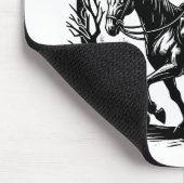 Headless Horseman Halloween Circle Design Muismat (Hoek)