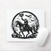 Headless Horseman Halloween Circle Design Muismat (Met muis)