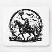 Headless Horseman Halloween Circle Design Muismat (Voorkant)