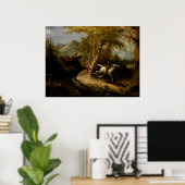 Headless Horseman Halloween Legende Slaapholte Poster (Thuiskantoor)