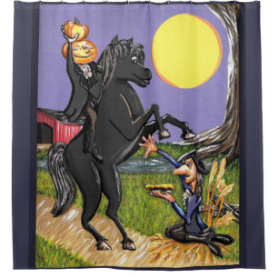 Headless Horseman Ichabod Crane douchegordijn