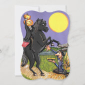 Headless Horseman Ichabod Crane Invitation Bracket Kaart (Voorkant)
