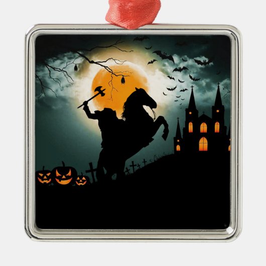 Headless Horseman Metalen Ornament (Voorkant)