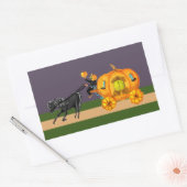 Headless Horseman Pumpkin Carriage Riding sticker (Envelop)