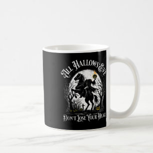 Headless Horseman Pumpkin Face Happy Halloween Sal Koffiemok