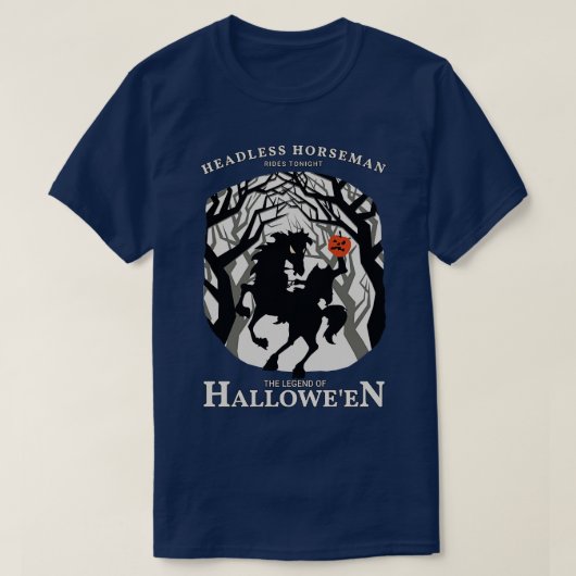 Headless Horseman rijdt vanavond T-shirt (Design voorkant)