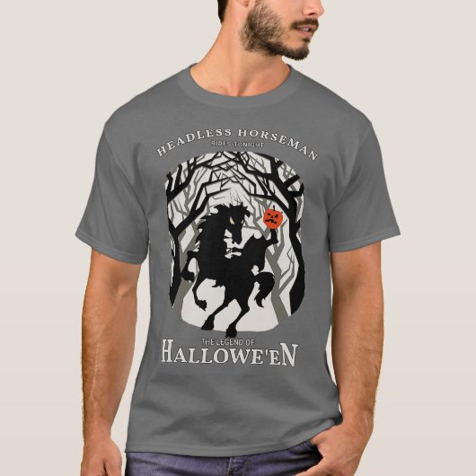 Headless Horseman rijdt vanavond T-shirt (Voorkant)