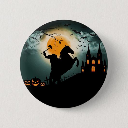 Headless Horseman Ronde Button 5,7 Cm (Voorkant)