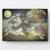 HEADLESS HORSEMAN SCARECROW & WITTE MUL Halloween Fotoplaat (voorkant)