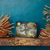 HEADLESS HORSEMAN SCARECROW & WITTE MUL Halloween Fotoplaat (Zijkant)