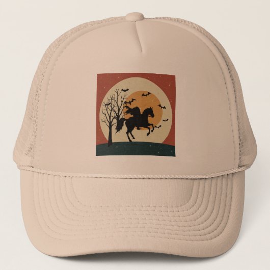 Headless Horseman Trucker Hat Trucker Pet (Voorkant)