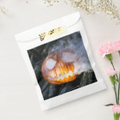 Headless Horseman's Jack-o-Lantern Head a Flame Bedankzakje (Gezegeld)