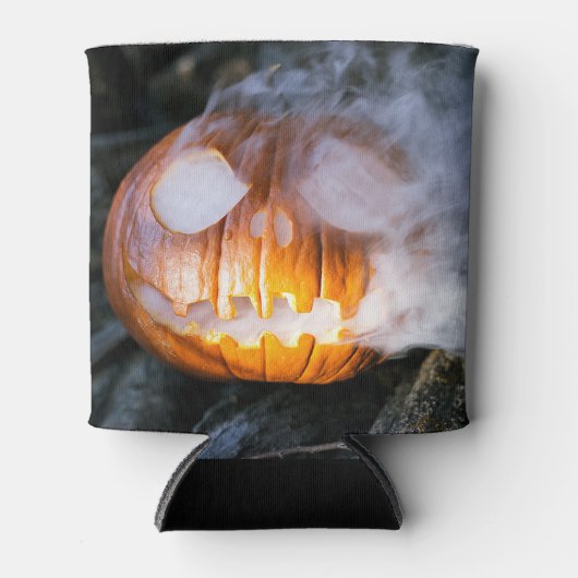 Headless Horseman's Jack-o-Lantern Head a Flame Blikjeskoeler (Voorkant)