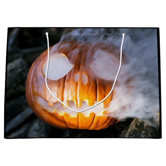 Headless Horseman's Jack-o-Lantern Head a Flame Groot Cadeauzakje (Voorkant)