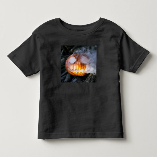 Headless Horseman's Jack-o-Lantern Head a Flame Kinder Shirts (Voorkant)