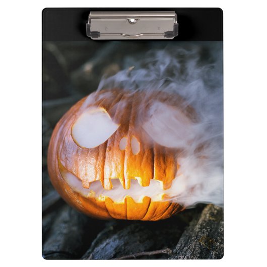 Headless Horseman's Jack-o-Lantern Head a Flame Klembord (Voorkant)